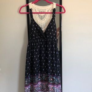 Navy boho sundress